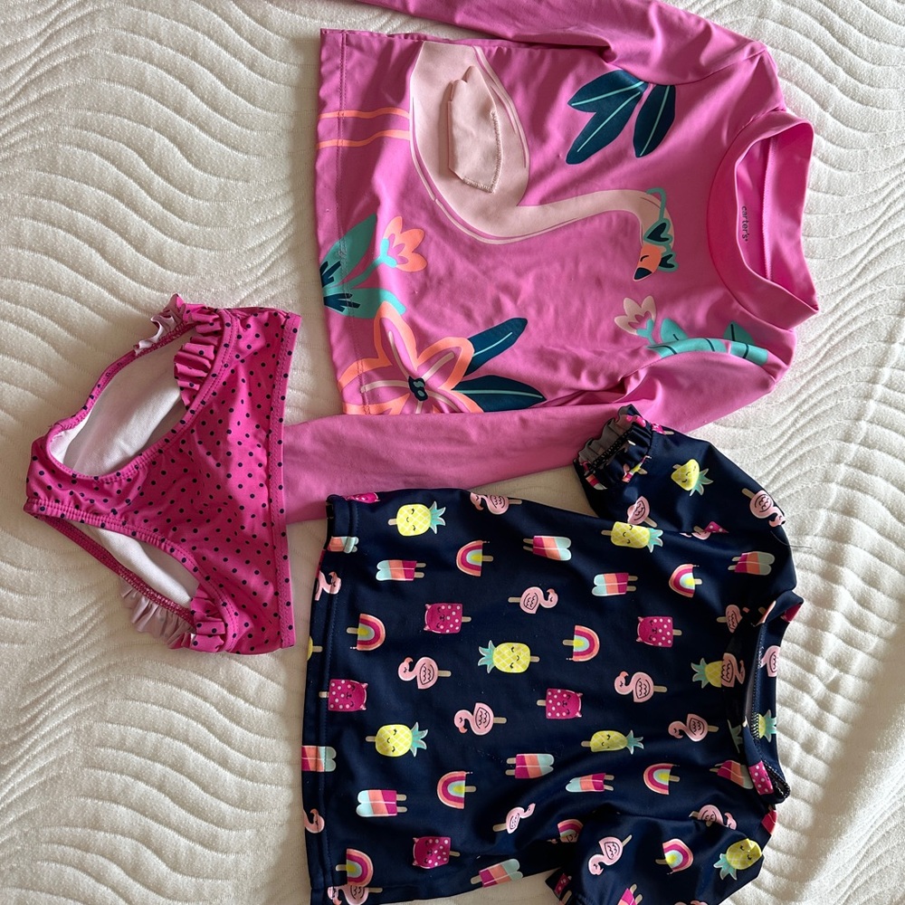 Kids Swim Set - Pink and Navy